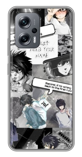 Силиконовый чехол с изображением "L - Death note" для Xiaomi POCO X4 GT