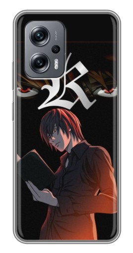 Чехол с печатью "Лайт Ягами Death Note" для Xiaomi POCO X4 GT