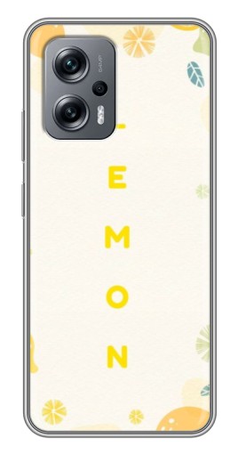 Силиконовый чехол с изображением "Lemon" для Xiaomi POCO X4 GT