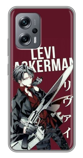 Чехол с картинкой "levi Ackerman" для Xiaomi POCO X4 GT