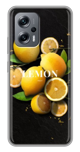 Чехол с печатью "Лимон на черном" для Xiaomi POCO X4 GT