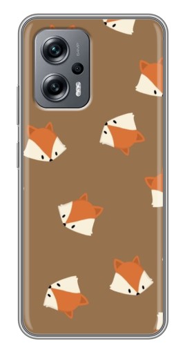 Чехол с картинкой "Лисёнки" для Xiaomi POCO X4 GT