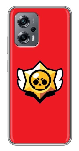 Чехол с принтом "Лого на красном" для Xiaomi POCO X4 GT