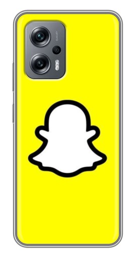 Чехол с картинкой "Лого Snapchat" для Xiaomi POCO X4 GT
