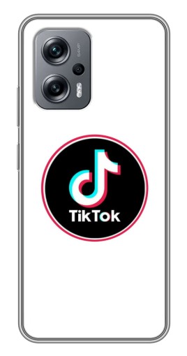 Чехол с печатью "Лого Тик Ток" для Xiaomi POCO X4 GT