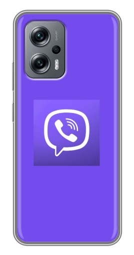 Силиконовый чехол с изображением "Лого Viber" для Xiaomi POCO X4 GT