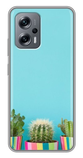 Силиконовый чехол с изображением "Маленькие кактусы" для Xiaomi POCO X4 GT