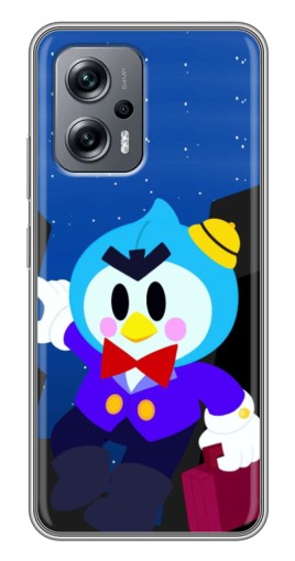 Чехол с картинкой "Мистер Пи с чемоданчиком" для Xiaomi POCO X4 GT
