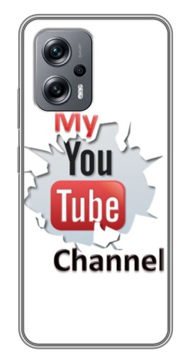Чехол с принтом "My YouTube" для Xiaomi POCO X4 GT
