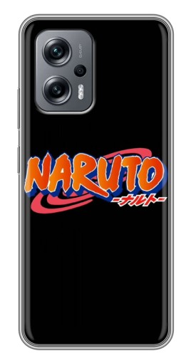 Чехол с картинкой "Надпись Naruto" для Xiaomi POCO X4 GT