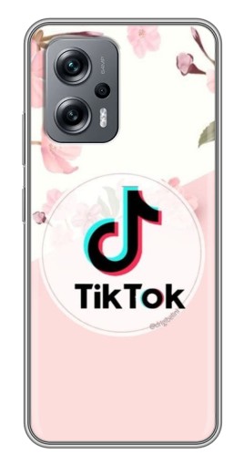 Силиконовый чехол с изображением "Нежный принт" для Xiaomi POCO X4 GT