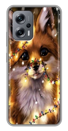 Силиконовый чехол с изображением "Новогодний лесенок" для Xiaomi POCO X4 GT