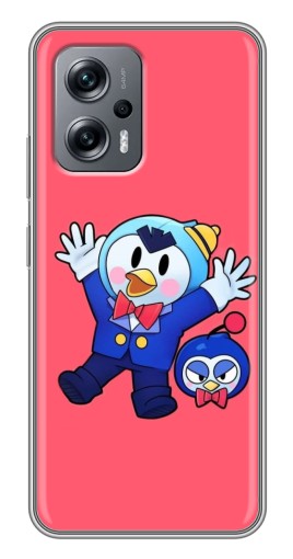 Чехол с картинкой "Радостный пингвин" для Xiaomi POCO X4 GT