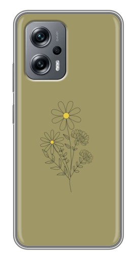 Чехол с картинкой "Рисунок ромашка" для Xiaomi POCO X4 GT