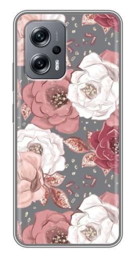 Силиконовый чехол с изображением "Рисунок розы" для Xiaomi POCO X4 GT