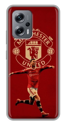 Силиконовый чехол с изображением "Ronaldo в МЮ" для Xiaomi POCO X4 GT