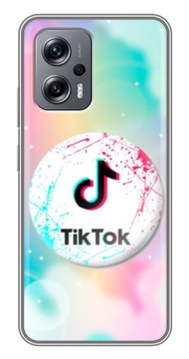 Чехол с принтом "TikTok принт" для Xiaomi POCO X4 GT