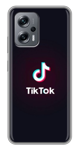 Чехол с картинкой "TikTok темный" для Xiaomi POCO X4 GT