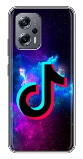 Чехол с принтом "ТикТок в космосе" для Xiaomi POCO X4 GT