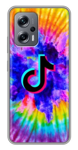Чехол с печатью "TikTok в красках" для Xiaomi POCO X4 GT