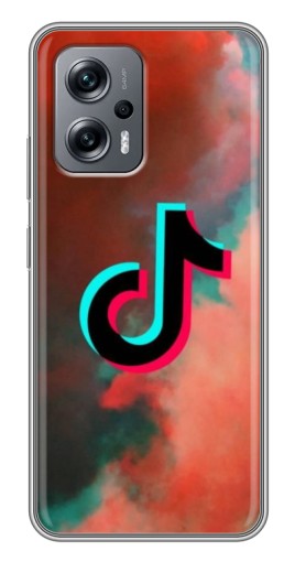 Чехол с принтом "ТикТок в тучах" для Xiaomi POCO X4 GT