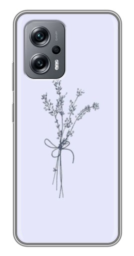 Чехол с картинкой "Веточки лаванды" для Xiaomi POCO X4 GT