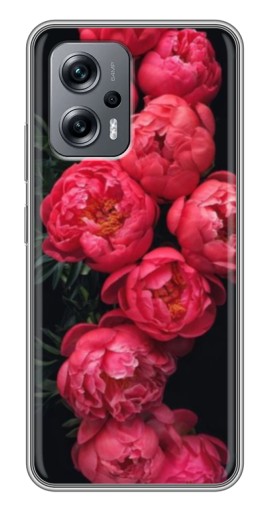 Чехол с картинкой "Яркие пионы" для Xiaomi POCO X4 GT