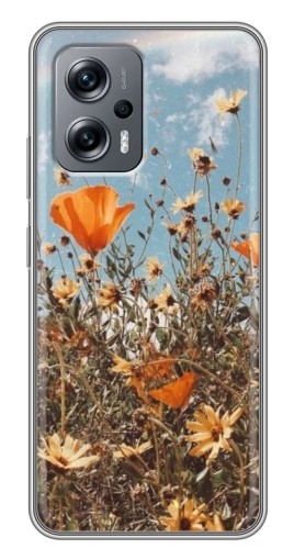 Чехол с печатью "Желтые цветы" для Xiaomi POCO X4 GT