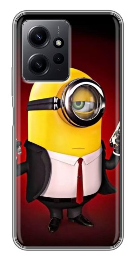 Силиконовый чехол с изображением "Агент Миньон" для Xiaomi Redmi Note 12