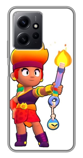 Силиконовый чехол с изображением "Amber Бравл старс" для Xiaomi Redmi Note 12