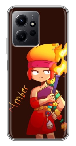 Чехол с картинкой "Amber с факелом" для Xiaomi Redmi Note 12