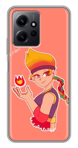 Чехол с картинкой "Amber с огоньком" для Xiaomi Redmi Note 12