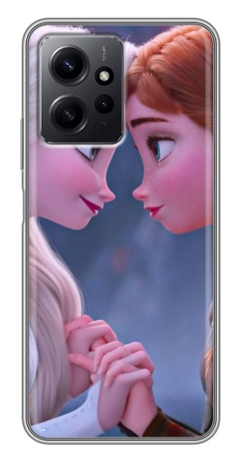 Чехол с принтом "Анна и Ельза" для Xiaomi Redmi Note 12