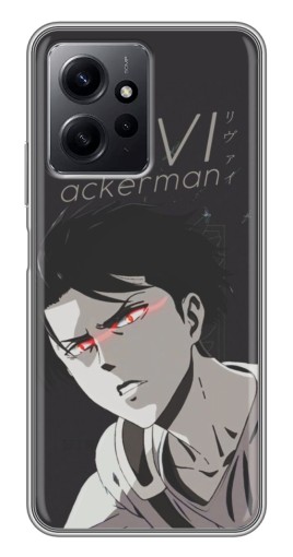 Чехол с принтом "АОТ Леви" для Xiaomi Redmi Note 12