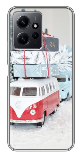 Чехол с печатью "Автобус с подарками" для Xiaomi Redmi Note 12