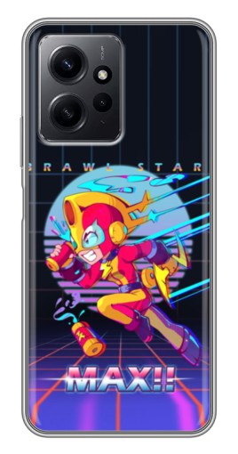 Силиконовый чехол с изображением "Brawl MAX" для Xiaomi Redmi Note 12