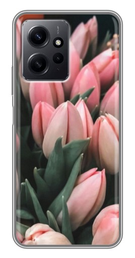 Силиконовый чехол с изображением "Букет тюльпанов" для Xiaomi Redmi Note 12