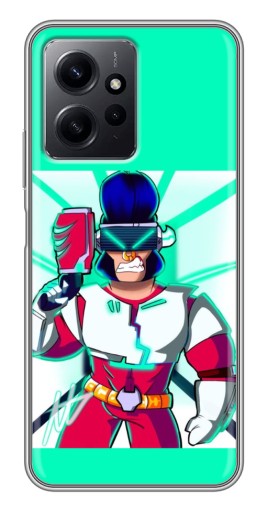 Чехол с картинкой "Булл в очках" для Xiaomi Redmi Note 12