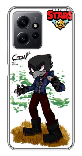 Силиконовый чехол с изображением "Crow" для Xiaomi Redmi Note 12
