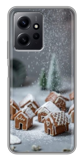 Чехол с картинкой "Домики из пряников" для Xiaomi Redmi Note 12