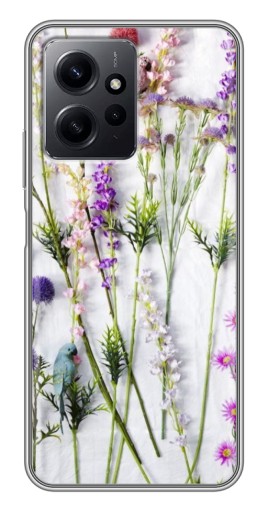 Чехол с картинкой "Фон полевых цветов" для Xiaomi Redmi Note 12