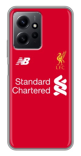 Чехол с картинкой "Форма Liverpool" для Xiaomi Redmi Note 12