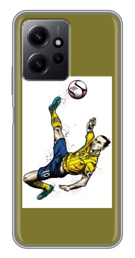 Силиконовый чехол с изображением "Гол Ибрагимовича" для Xiaomi Redmi Note 12
