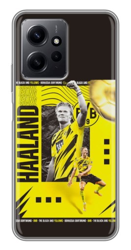 Силиконовый чехол с изображением "Golden Haaland" для Xiaomi Redmi Note 12