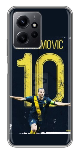 Силиконовый чехол с изображением "Ибрагимович 10" для Xiaomi Redmi Note 12