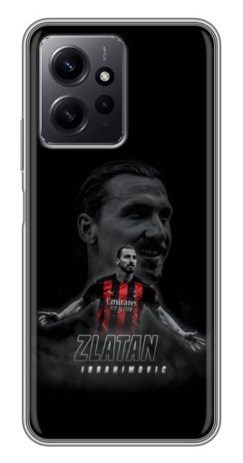 Силиконовый чехол с изображением "Ибрагимович в Милане" для Xiaomi Redmi Note 12