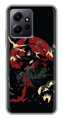 Чехол с принтом "Итачи с воронами" для Xiaomi Redmi Note 12