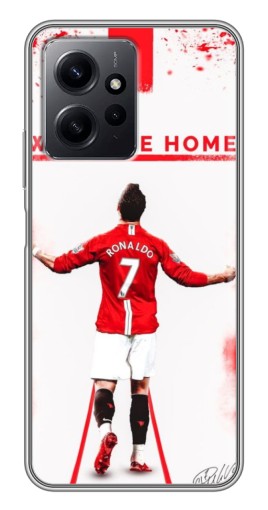 Силиконовый чехол с изображением "Криштиану в Манчестере" для Xiaomi Redmi Note 12