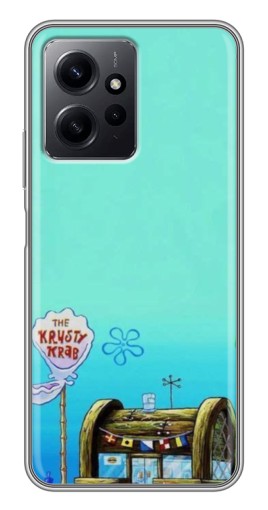 Чехол с печатью "Krusty Krab" для Xiaomi Redmi Note 12