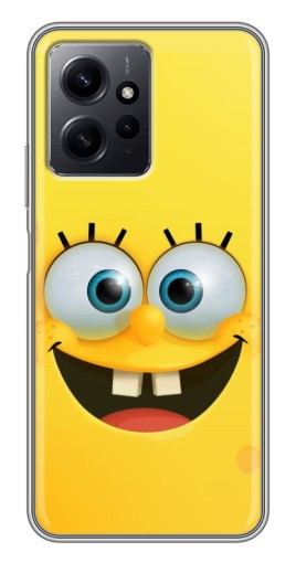 Чехол с принтом "Квадратный Губка Боб" для Xiaomi Redmi Note 12
